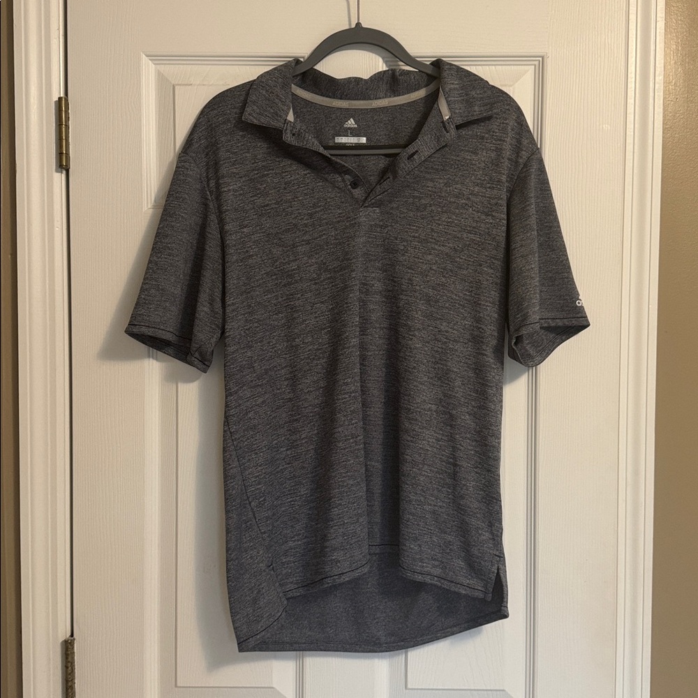 Adidas Men's Charcoal Polo Shirt